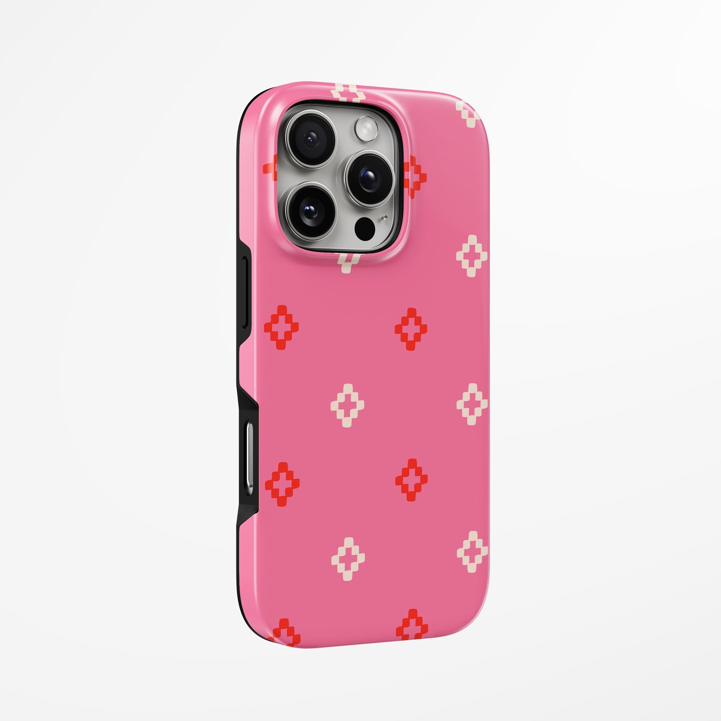 Blush Grid Pop MagSafe iPhone dėklas iš blabla.lt