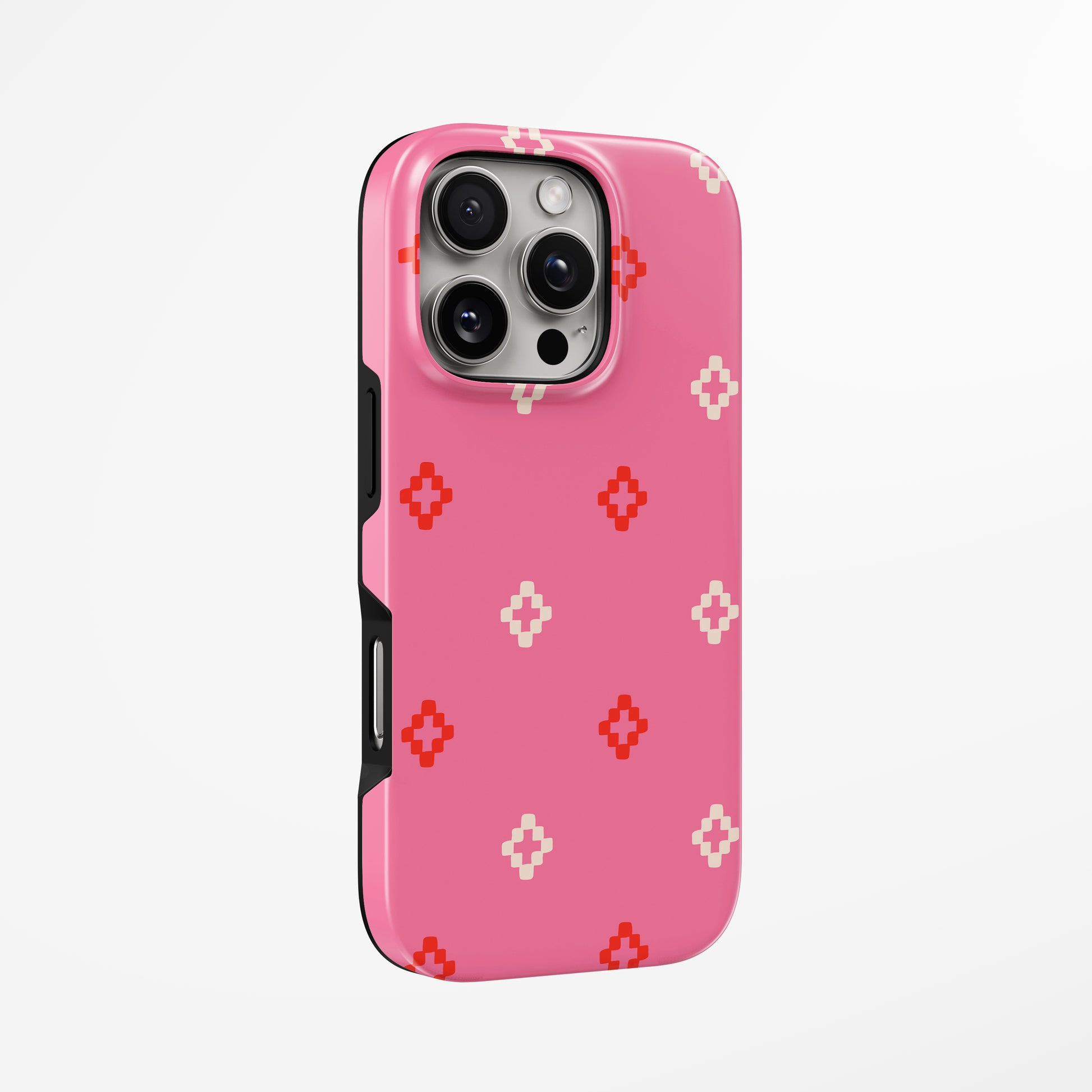 Blush Grid Pop MagSafe iPhone dėklas iš blabla.lt