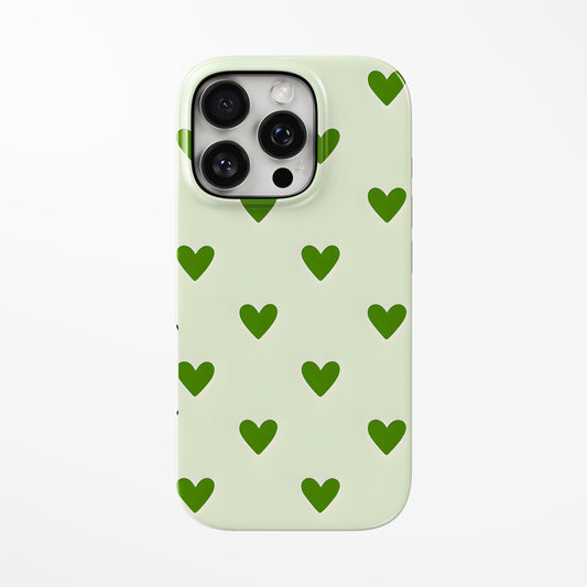 Green Hearts MagSafe iPhone dėklas iš blabla.lt