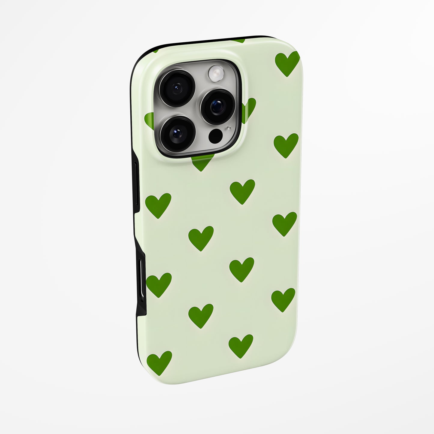Green Hearts MagSafe iPhone dėklas iš blabla.lt