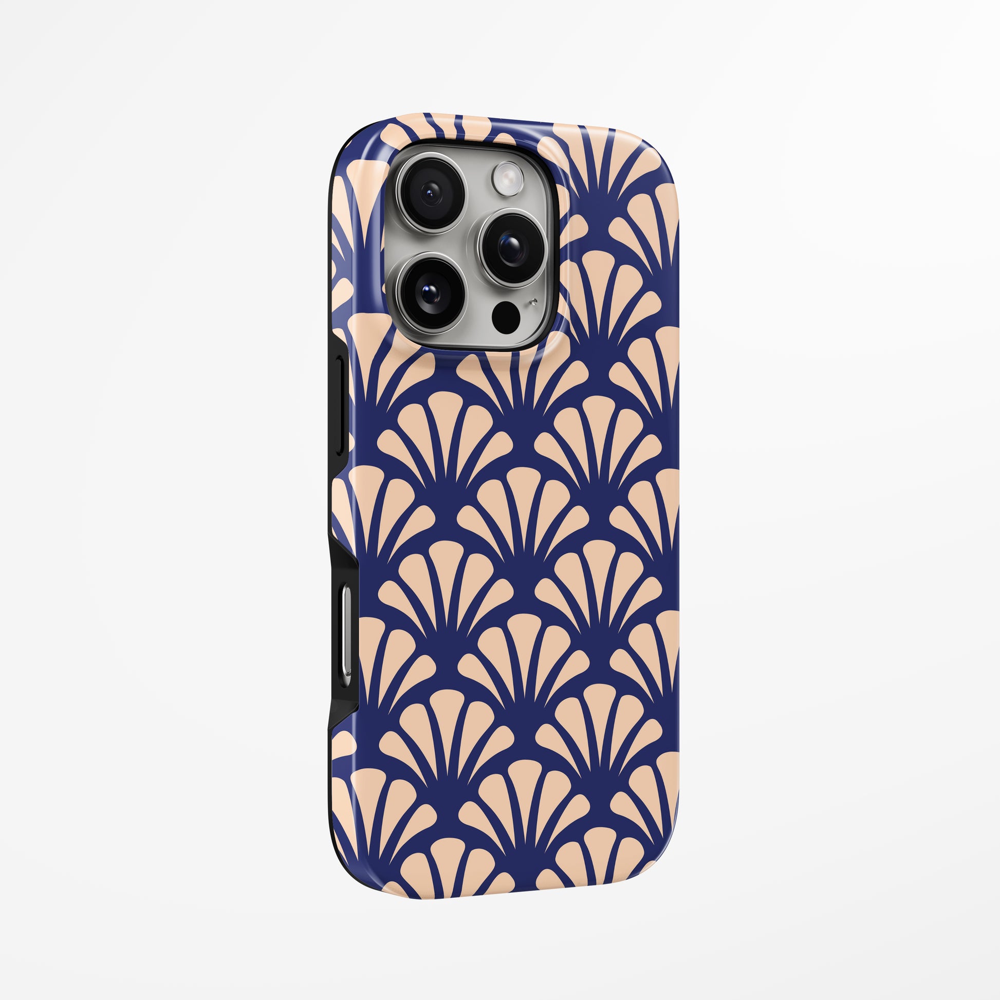 Navy Bloom MagSafe iPhone dėklas iš blabla.lt