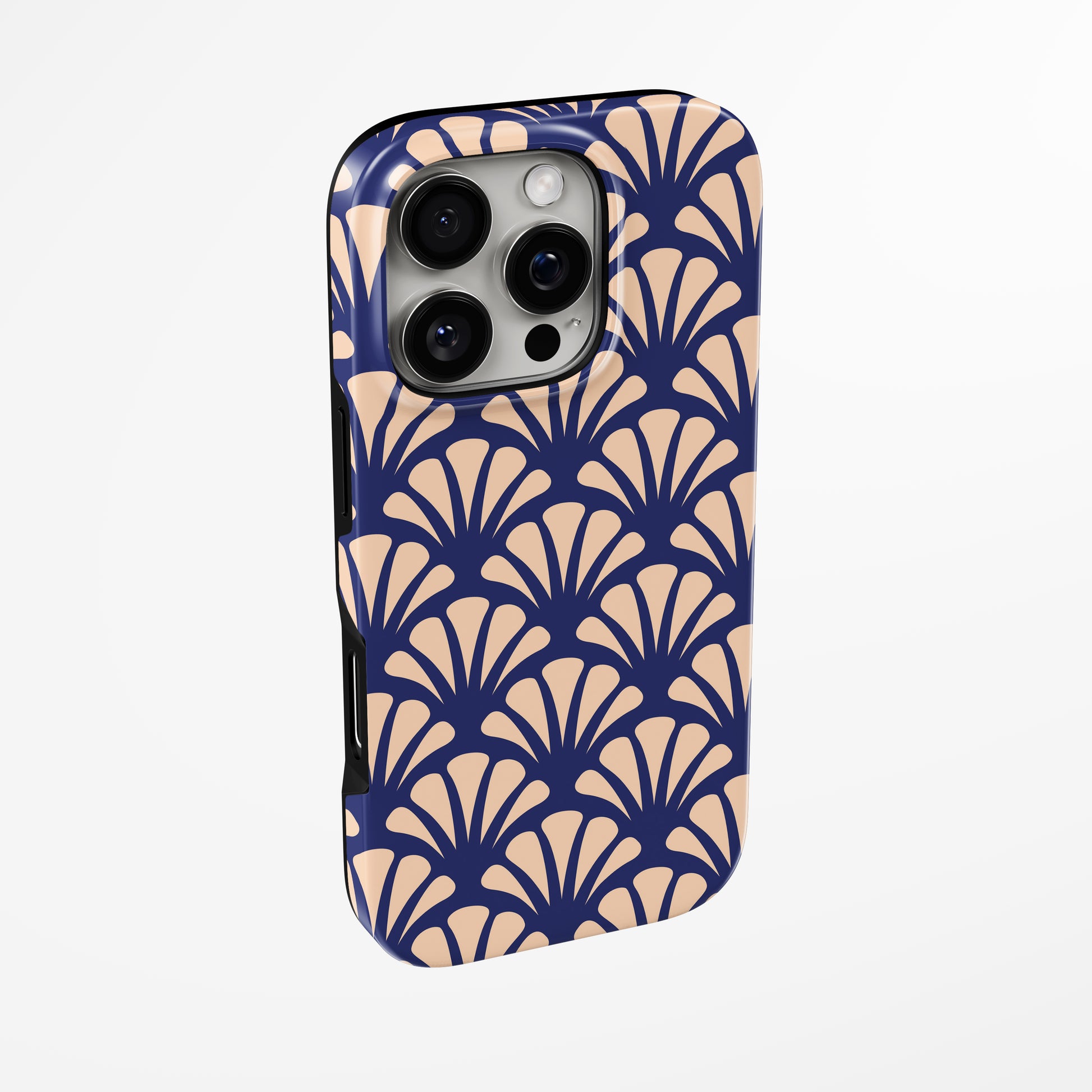 Navy Bloom MagSafe iPhone dėklas iš blabla.lt